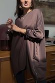 The Soft Tech Jersey Zippy Sweatshirt Chocolate